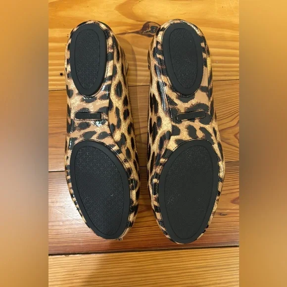 Tory Burch Classic Minnie Flats Leopard 🐆 Print, Round toed - Picture 2 of 3